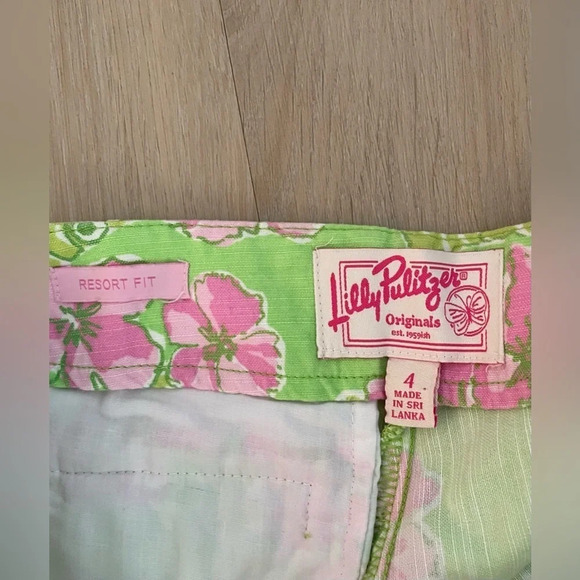 Lilly Pulitzer Resort Fit Limeade Floaters Ankle Pants - Picture 4 of 10